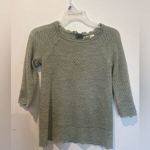 Moth by Anthropologie- 100% wool Women's Green Sweater